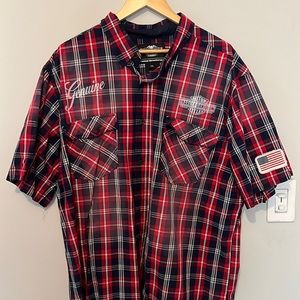 Harley Davidson Short Sleeve Button Up shirt 2X